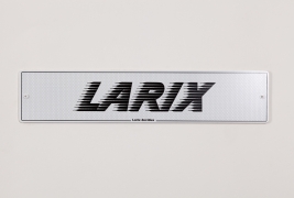 Larix decidua. Two Pack Enamel on Brass. 11cm x 52cm. 2011