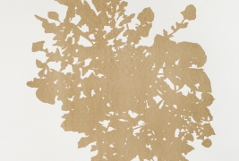 road-dust screenprint on paper by Edward Chell