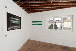 Installation view of imagery by Edward Chell at Tank Gallery, London, November 2011